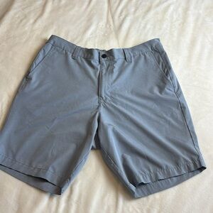 Men's BANANA REPUBLIC Flat Front Grey Shorts - Golf/Tennis/Activewear Size 38